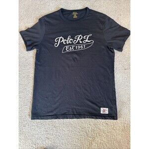 Ralph Lauren Polo RL Est 1967 Black Embroidered Custom Fit T Shirt | Men's Large